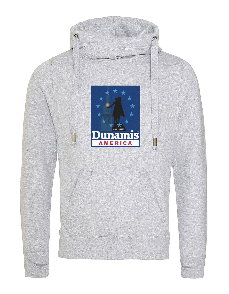 DA - JHA021 CROSS NECK HOODIE - DUNAMIS LOGO