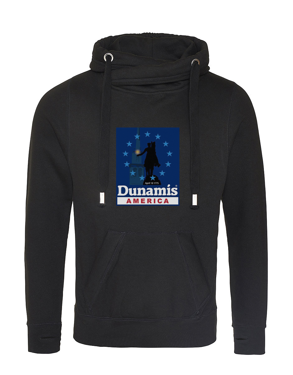 DA - JHA021 CROSS NECK HOODIE - DUNAMIS LOGO