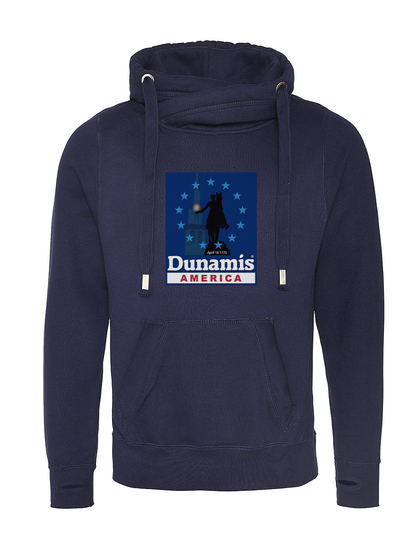 DA - JHA021 CROSS NECK HOODIE - DUNAMIS LOGO