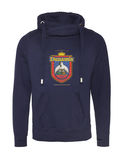 DA - JHA021 CROSS NECK HOODIE - DUNAMIS CREST